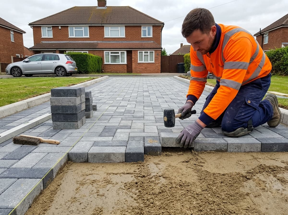Block paving driveway